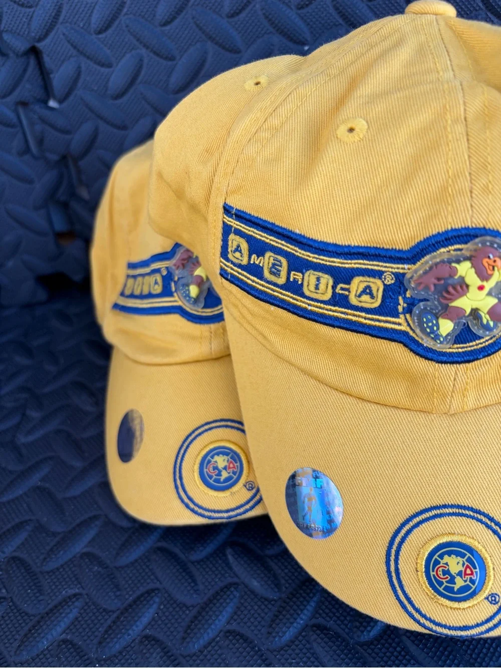 América  Aguilas Yellow Cotton Baseball Cap with Team Crest Unixes